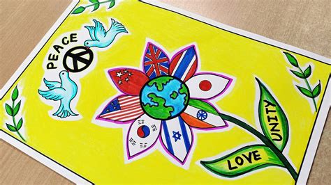 United Nations Day Drawing For Kids