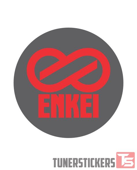 Enkei Full Logo Center Cap Stickers - Tuner Stickers