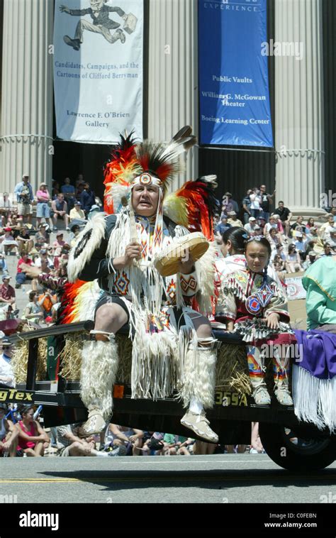 Native American Indian Annual Memorial Day Parade on Constitution Avenue Washington DC, USA - 26 ...