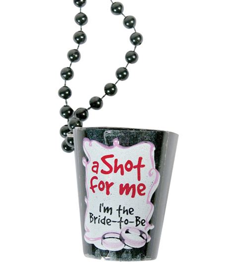 Shop Bachelorette Bride To Be Black Shot Glass Necklace by Forum Novelties