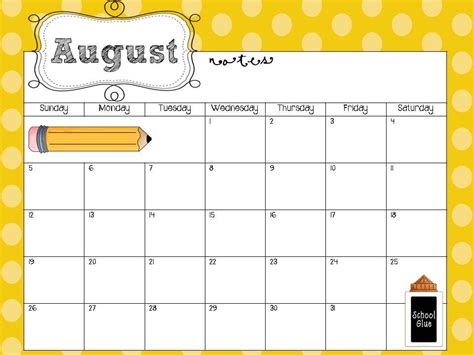 Free+Printable+School+Calendars+Templates Kindergarten Calendar Math, Teacher Calendar ...