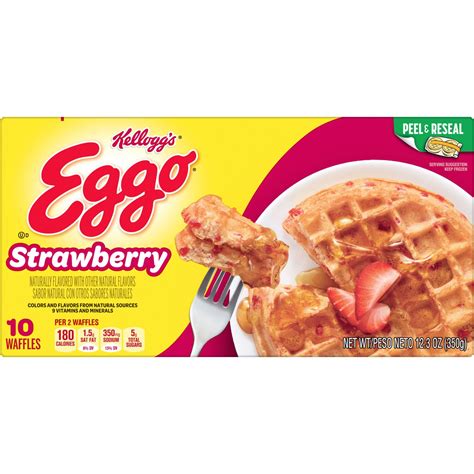 Eggo Frozen Waffles Strawberry - Shop Entrees & Sides at H-E-B