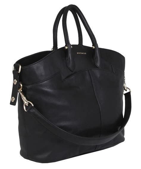 Givenchy Large Black Leather Tote Bag in Black | Lyst