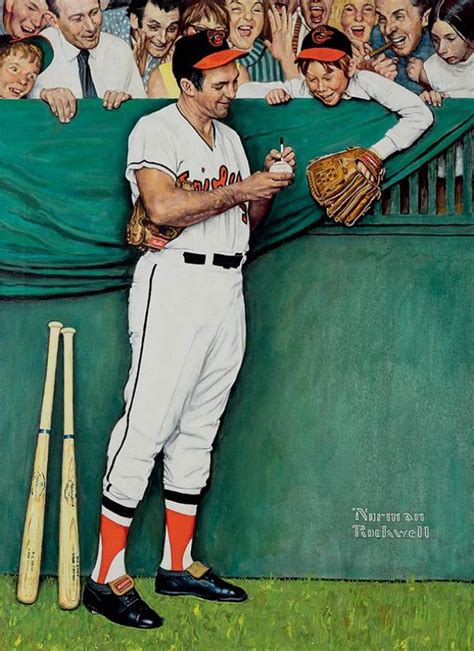 Brooks Robinson depicted in Norman Rockwell's 'Gee, Thanks Brooks ...