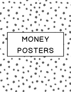 Money Posters by Paige Nye | TPT