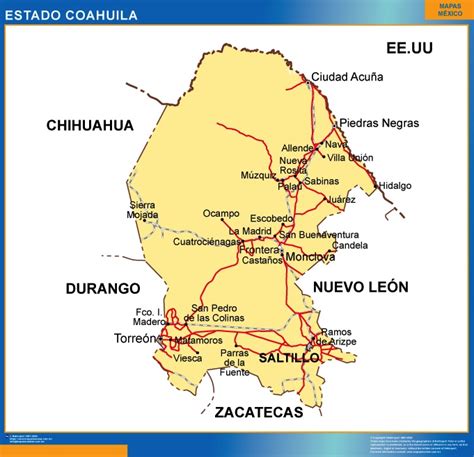 prisión Ir al circuito Disponible mapa de mexico coahuila R limpiador entrevista