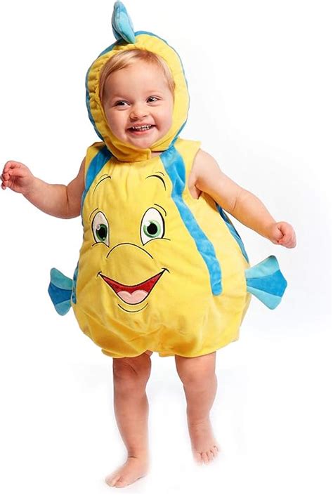 Disney Store Flounder Baby Fancy Dress Costume Body Suit - The Little Mermaid: Amazon.co.uk ...