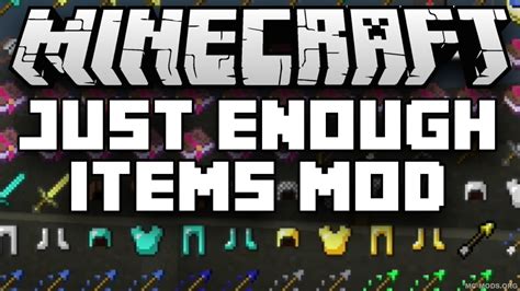 Just Enough Items Mod 1.16.4/1.16.3/1.15.2/1.14.4 - MC-Mods.org