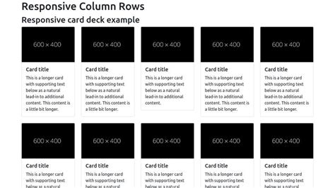 Responsive Bootstrap Card Grid