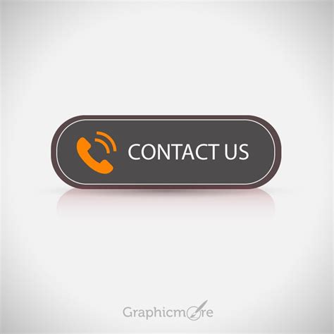 Contact Us Button Free Vector File Download by GraphicMore