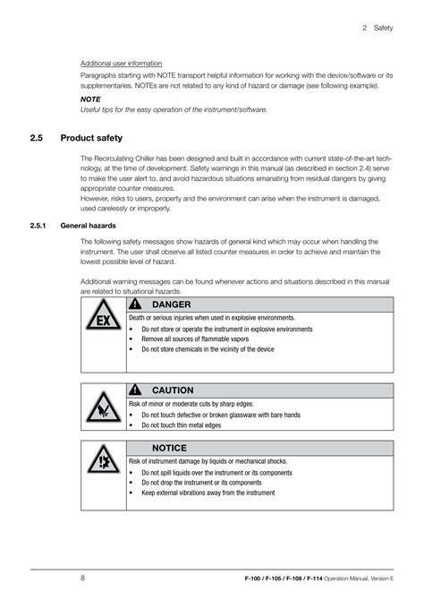 BUCHI Recirculating Chiller F-114 User Manual | Page 8 / 36 | Also for: Recirculating Chiller F ...