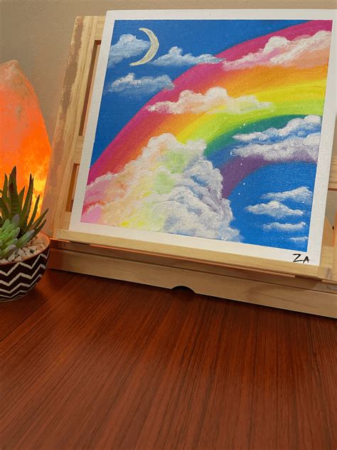 "Rainbow Sky" Original Painting — Riahs Tie Dye