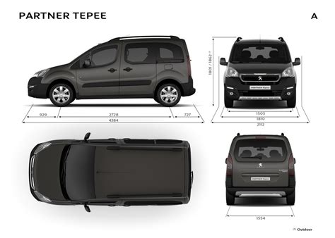 Peugeot Partner Tepee : Dimensions extérieures et intérieures - Forum ...