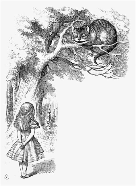 Alice In Wonderland Illustrations Cat