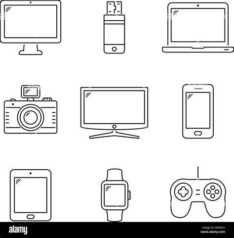 Devices vector hi-res stock photography and images - Alamy