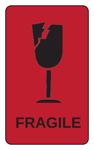 Print this "fragile" warning sticker template to alert shipping carriers about breakable package ...