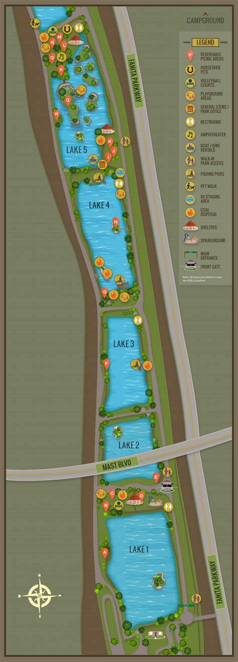 Campsite Map - Santee Lakes