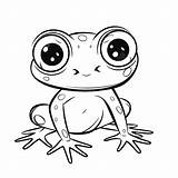 Cartoon Frog Coloring Pages sketch template