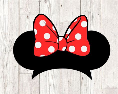 Minnie Mouse Svg, LAYERED, Minnie Ears Svg, Minnie Mouse Polkadots Svg and Png Cutting Files for ...