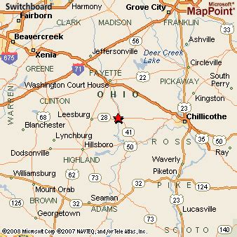 Where is Greenfield, Ohio? see area map & more