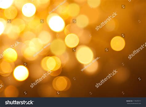 Gold Christmas Lights Background Stock Photo 117679711 : Shutterstock