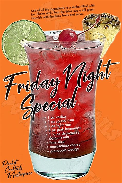 12x18 Friday Night Special Cocktail Masterpiece | Etsy Liquor Drinks ...