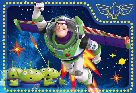 Download Toy Story Alien With Buzz Lightyear Wallpaper | Wallpapers.com