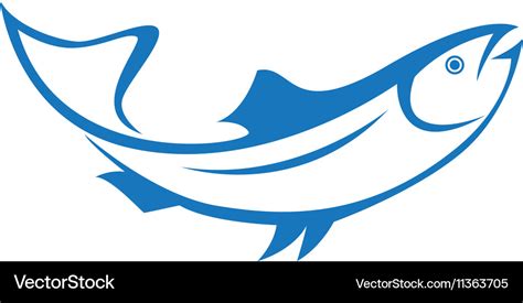 Fish logo template Royalty Free Vector Image - VectorStock