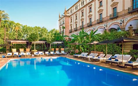 The pool at the Hotel Alfonso XIII, in Seville. | Seville hotel, Luxury collection hotels ...