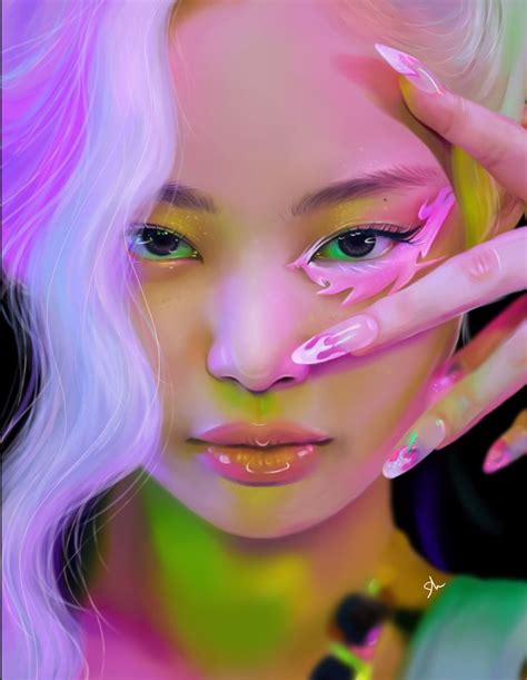 Jennie Blackpink Digital drawing/painting | Dijital çizim, Queens ...