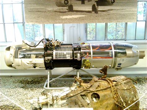 Junkers Jumo 004 the engine of Me 262, Militärhistorisches Museum Flugplatz Berlin-Gatow : r ...