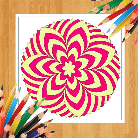 Mandala Coloring Book Relaxing Book Stress Relief Gifts - Etsy