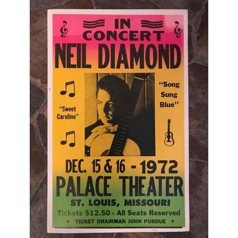 Neil Diamond Recreation Concert Poster