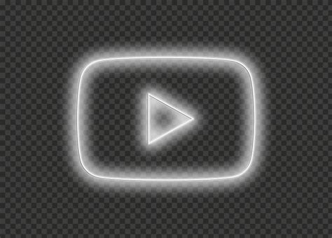 a white glowing play button on a dark background with light effects in ...