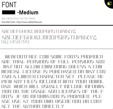 Medium Fonts Downloads - WebFontFree.Com