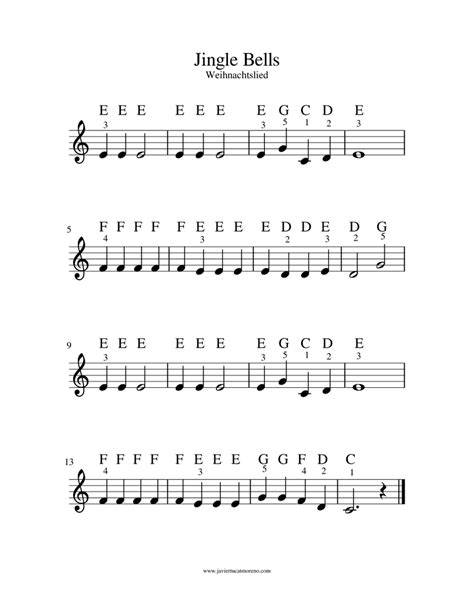 Jingle Bells Sheet music for Piano | Download free in PDF or MIDI | Musescore.com