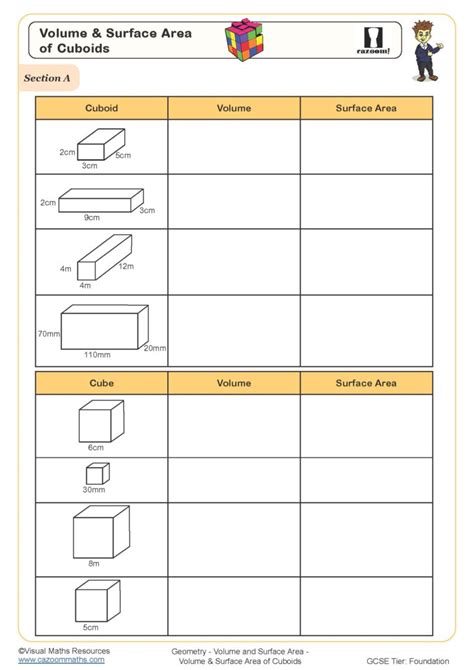 Cuboid Properties Worksheets - Worksheets Day