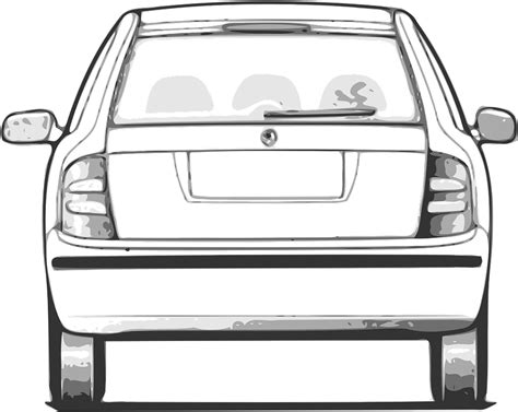 무료 벡터 그래픽: 자동차의 후면 보기, 뒤로, 자동차, 수송, 엉덩이, 후방 - Pixabay의 무료 이미지 - 28932