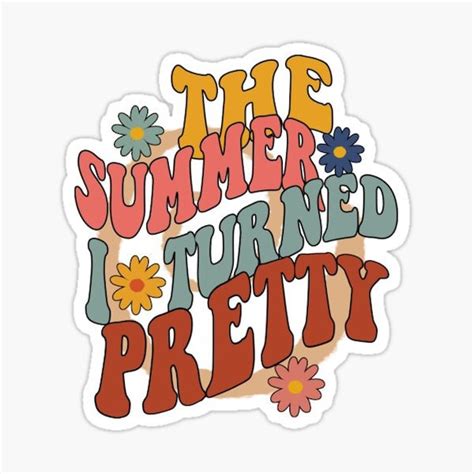 The Summer I Turned A Pretty Summer Flower Stickers Cousins - Etsy