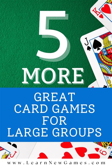 Card Games for Large Groups in 2024 | Large group games, Games for big ...