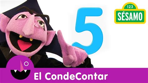 Sésamo: Contando el número 5 con El Conde Contar. - YouTube