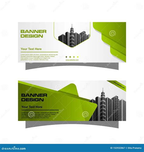 Modern Banner Design Template Collection. Stock Illustration ...