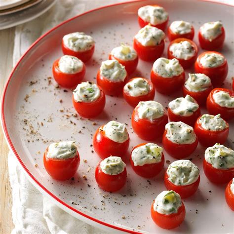 Cucumber-Stuffed Cherry Tomatoes Recipe | Taste of Home