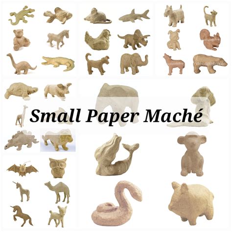 Decopatch animales Animales de papel maché Decoupage Mini - Etsy México