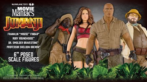 NEW Movie Maniacs™ Jumanji™: (4) 6" Posed Figures | Action Figure Showcase - YouTube