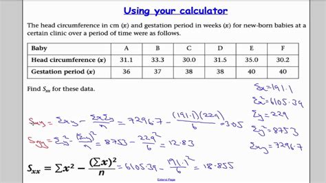 Edexcel S1 Tutorial 10 Bivariate Data - YouTube