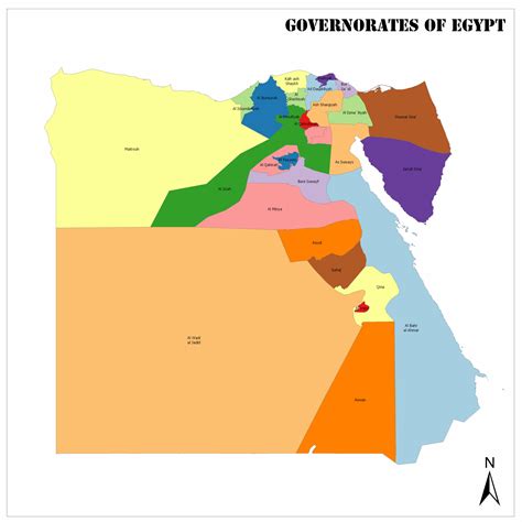 Political Map Of Egypt Egypt Governorates Map - vrogue.co