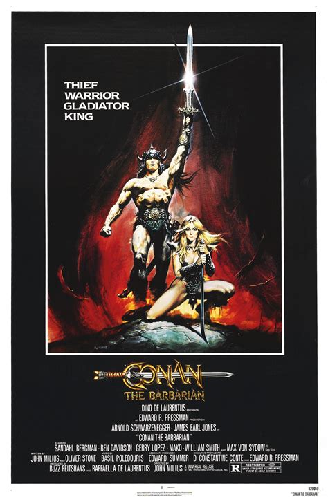 Conan the Barbarian (by Renato Casaro) Arnold Schwarzenegger, Original ...