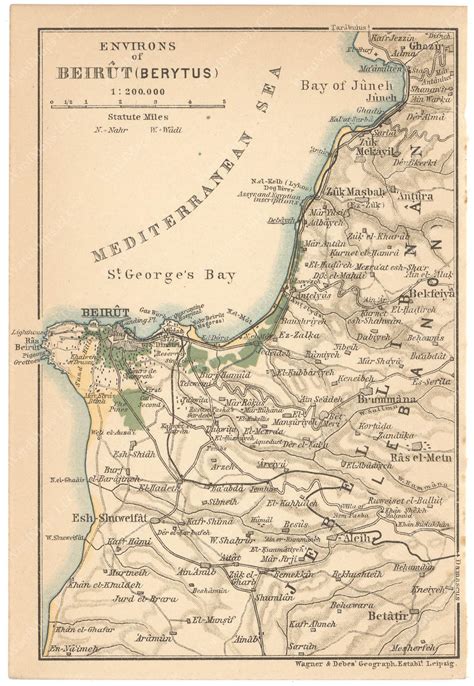 Beirut, Lebanon 1912 – WardMaps LLC