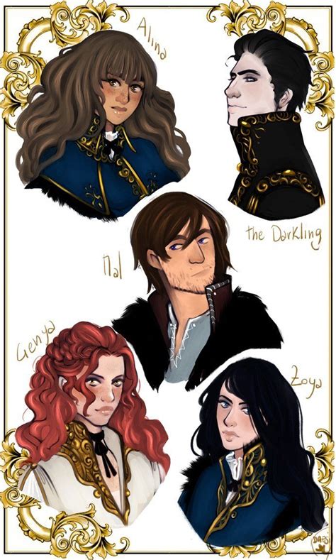 Alina, the Darkling, Mal, Genya and Zoya by alexielapril. Grisha Trilogy by Leigh Bardugo | The ...